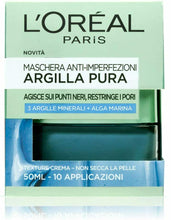 Carica l'immagine nel visualizzatore di Gallery, Maschera detergente per viso L'Oréal Paris Argilla Pura con Alghe Marine, 50 ml