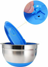 Carica l'immagine nel visualizzatore di Gallery, JUNING Ciotola in Acciaio Inox, Set di 5 Confezioni con coperchi B-Blue