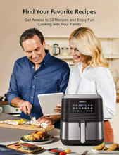 Carica l'immagine nel visualizzatore di Gallery, Innsky 5.5L 1700W, Friggitrice ad Aria con 7 Programmi + Funzione di...