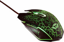 Carica l'immagine nel visualizzatore di Gallery, Mouse cablato da Gaming con 6 tasti e DPI regolabili fino a 2400, Illuminato LED