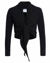 Carica l'immagine nel visualizzatore di Gallery, ESPARTO Maglia Avvolgente "Dhaara" in Nero XL (T8X)
