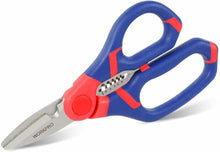 Carica l'immagine nel visualizzatore di Gallery, WORKPRO Forbice per Elettricisti con Funzione Spelacavi 2 in 1, 150 mm