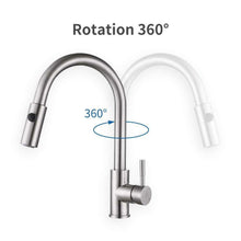 Carica l'immagine nel visualizzatore di Gallery, HOMELODY Miscelatore Cucina con Doccetta Estraibile Girevole a 360° 2...