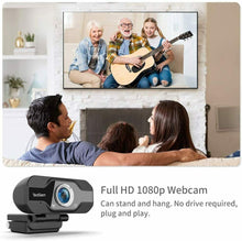 Carica l'immagine nel visualizzatore di Gallery, TedGem Webcam 1080p, PC con Microfono Full HD USB per...