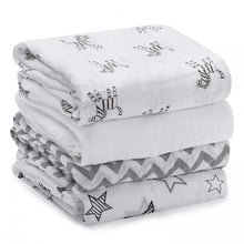 Carica l'immagine nel visualizzatore di Gallery, Mussole neonato set da 4 - Momcozy copertina quadrotti cotone...