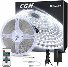Carica l'immagine nel visualizzatore di Gallery, 10M Striscia LED Dimmerabile, CGN Nastri Strisce 10M, Bianco Freddo