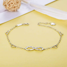 Carica l'immagine nel visualizzatore di Gallery, Billie Bijoux 925 Argento sterling Braccialetto alla caviglia con A-silver