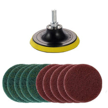 Carica l'immagine nel visualizzatore di Gallery, Kagni 10 Pezzi Pagliette Abrasive per Elettrico Trapano, 10 cm Spazzola per...