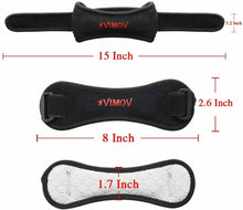 Carica l'immagine nel visualizzatore di Gallery, Tutore di supporto per ginocchio, Supporto con cinghia con pad in silicone, Nero