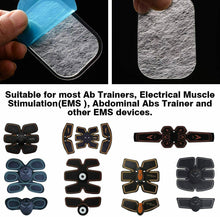 Carica l'immagine nel visualizzatore di Gallery, 48x Pad in gel di ricambio per elettrostimolatore per glutei, ABS universali