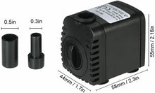 Carica l'immagine nel visualizzatore di Gallery, Ultra-silenzioso mini DC12V Micro Pompa Acqua sommergibile,fontane acquario