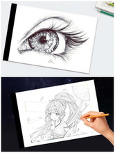 Carica l'immagine nel visualizzatore di Gallery, Tavoletta LED luminosa per ricalco A4, Con cavo USB 33.5 x 23.3 cm