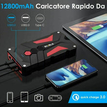 Carica l'immagine nel visualizzatore di Gallery, BIUBLE Avviatore Batteria Auto, 1000A 12800mAh Portatile Emergenza...