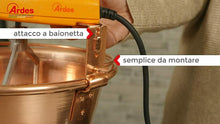 Carica l'immagine nel visualizzatore di Gallery, Paiolo in rame per polenta e marmellata Ardes AR2440 Diametro 24 cm, 1.8 rpm