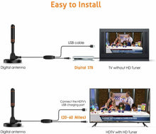 Carica l'immagine nel visualizzatore di Gallery, Antenna per digitale terrestre DVB-T DTMB DVB-T 2 4K HD VHF UHF FM amplificatore