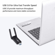 Carica l'immagine nel visualizzatore di Gallery, Chiavetta USB 3.0, WiFi 1200Mpbs, Adattatore Antenna 5 dBi Dual Band, 802.11ac