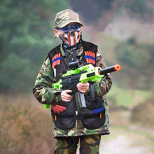 Carica l'immagine nel visualizzatore di Gallery, 2 x Gilet tattico, Gioco con pistole compatibile per accessori Nerf + 80 dardi