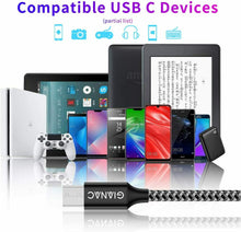 Carica l'immagine nel visualizzatore di Gallery, GIANAC Cavo Micro USB,[4 Pezzi:0.5m,1m,2m,3m] Nylon USB USB...