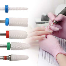Carica l'immagine nel visualizzatore di Gallery, Punte Fresa Unghie Ceramica,Anself 5pcs Nail Drill Bits Set,Resistente Tipo 1