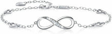 Carica l'immagine nel visualizzatore di Gallery, Billie Bijoux 925 Argento sterling Braccialetto alla caviglia con A-silver
