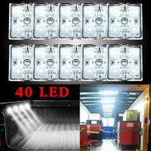 Carica l'immagine nel visualizzatore di Gallery, 10 x Moduli di luci a LED per interni rimorchi fugoni, 4 LED ogni modulo 12 V
