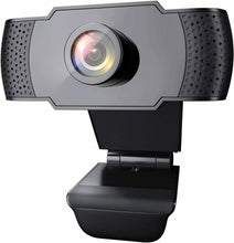 Carica l'immagine nel visualizzatore di Gallery, Webcam con microfono integrato per PC Laptop, Videochiamate studio con USB Nero