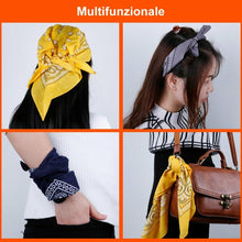 Carica l'immagine nel visualizzatore di Gallery, 12 Bandane per Capelli, Collo, Testa, Sciarpa, Foulard Multicolori, 100% Cotone