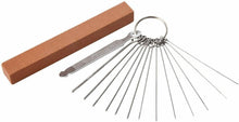 Carica l'immagine nel visualizzatore di Gallery, 13 x Aghi per limare ponti della chitarra, Mole in acciaio per Capotasto ukulele