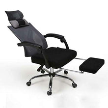 Carica l'immagine nel visualizzatore di Gallery, Hbada Sedia da Ufficio Ergonomica, Scrivania con Poggiapiedi Nero -1