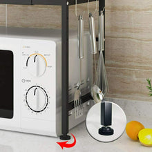Carica l'immagine nel visualizzatore di Gallery, Scaffale per forno a microonde in acciaio al carbonio, mensola H Type, Nero