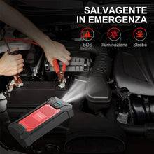 Carica l'immagine nel visualizzatore di Gallery, Avviatore d'emergenza per batterie auto, Jump Starter Booster 800A 12000mAh 12V