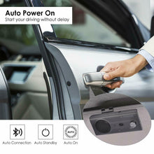 Carica l'immagine nel visualizzatore di Gallery, Kit Vivavoce Bluetooth per Auto, Siri e a Google Assistant, Auto Accensione
