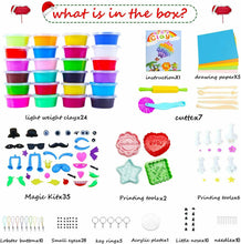 Carica l'immagine nel visualizzatore di Gallery, CROSOFMI Plastilina Bambini Pasta Modellabile Senza Cottura 24 Colori...