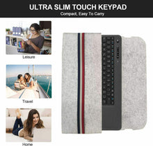 Carica l'immagine nel visualizzatore di Gallery, Tastiera wireless per Smart TV con pad di controllo, Ricevitore USB, Portata 8 m