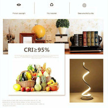 Carica l'immagine nel visualizzatore di Gallery, ELINKUME Lampada da comodino a spirale LED, 12W TL008-bianco-bianco caldo