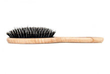 Carica l'immagine nel visualizzatore di Gallery, Tek spazzola per capelli ovale grande in legno di frassino con setole...