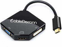 Carica l'immagine nel visualizzatore di Gallery, cabledeconn adattatore multiporta, da USB-C 3.1 di tipo C (compatibile con...