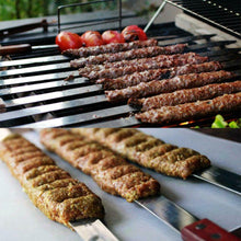 Carica l'immagine nel visualizzatore di Gallery, Goutime Spiedini Da Barbecue, Extra Lunghi 60cm In Acciaio Inox...
