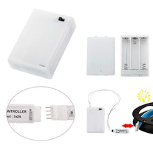 Carica l'immagine nel visualizzatore di Gallery, Striscia a LED RGB da 2 m, Luci stroboscopiche impermeabili a batteria LED,...