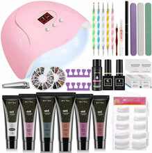 Carica l'immagine nel visualizzatore di Gallery, 54W UV Lampada Kit Unghie Gel Completo,Jane Choi Extension Set...