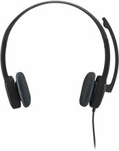 Carica l'immagine nel visualizzatore di Gallery, Cuffie Cablate Stereo con Microfono Girevole Logitech H151 Jack da 3.5 mm, Nero