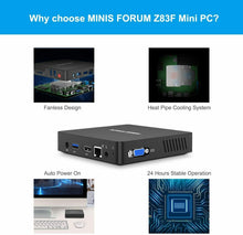 Carica l'immagine nel visualizzatore di Gallery, Mini PC Intel Atom X5-Z8350 4GB/64, 1000M/LAN 2.4/5.8G WiFi BT 4.1, HDMI &amp; VGA