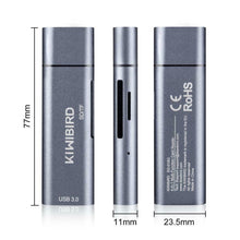 Carica l'immagine nel visualizzatore di Gallery, KiWiBiRD Tipo C Lettore di Schede SD/Micro SD, Adattatore USB-C a USB 3.0...