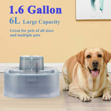 Carica l'immagine nel visualizzatore di Gallery, HoneyGuaridan Fontana Automatica d’Acqua per Cani e Gatti 6L con Pompa...