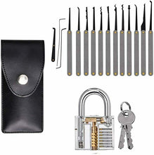 Carica l'immagine nel visualizzatore di Gallery, Kit da 15 accessori + Lucchetto trasparente da pratica, Sblocca Serratura