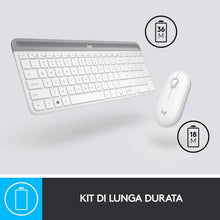 Carica l'immagine nel visualizzatore di Gallery, Kit Tastiera e Mouse Wireless, Layout Italiano QWERTY, Logitech MK470