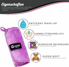 Carica l'immagine nel visualizzatore di Gallery, 4Clean Make Up - Salviette struccanti in microfibra, lavabili, 2 pezzi, rosa.