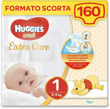Carica l'immagine nel visualizzatore di Gallery, Huggies Bebè, Taglia 1 (2-5 kg) - 4 confezioni da 40 - 160Pannolini