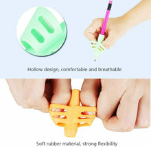 Carica l'immagine nel visualizzatore di Gallery, 3 x Impugnature ergonomiche per corretta postura dita per imparare a scrivere