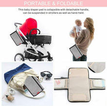 Carica l'immagine nel visualizzatore di Gallery, Fasciatoio Portatile, Borsa da viaggio cambio pannolino, Impermeabile
